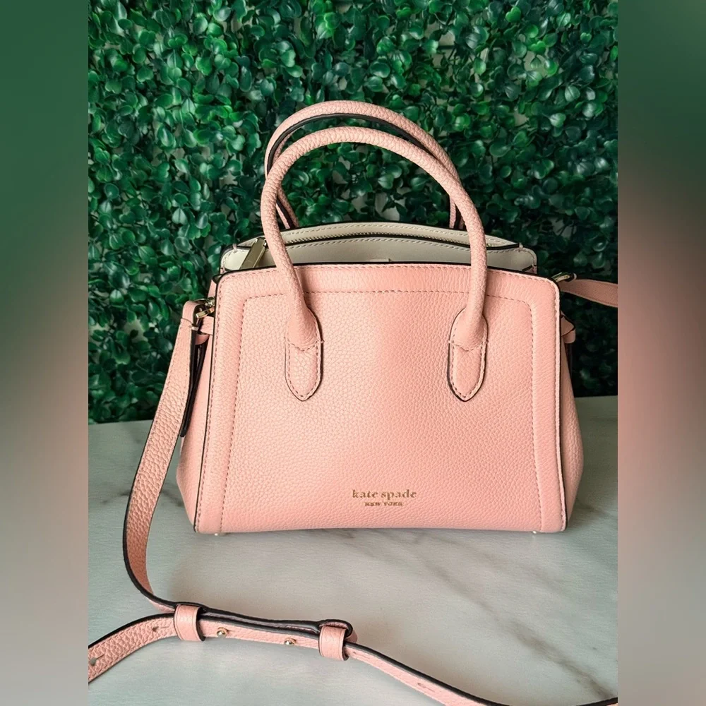 Kate Spade Pink Leather Handbag Top Handle Crossbody